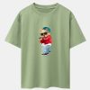 Hip Hop Singer Bear Print Heavy Weight Oversize T-Shirt