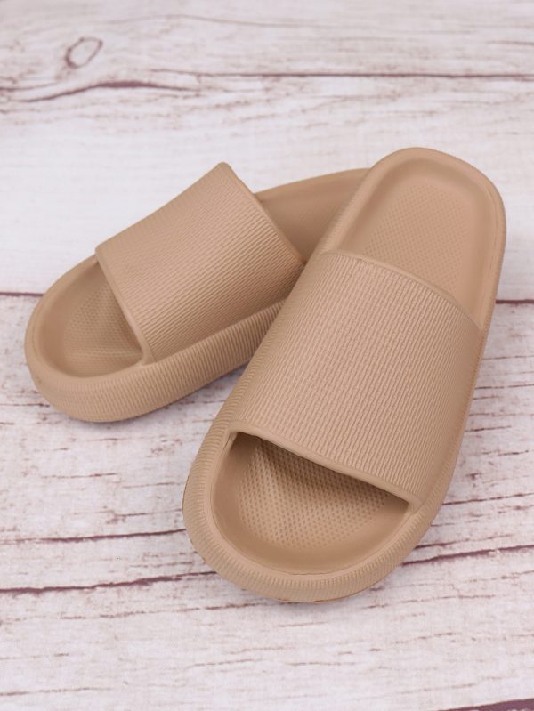 Women Slides Minimalist Single Band Slides