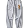 Robot Bear Print Raglan Sleeves Sweatshirt & Jogger Pants
