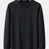 Long Sleeve Relax Fit Knit Ribbed T-Shirt