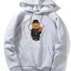 Basketball Bear Print Hoodie & Jogger Pants