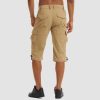ba7a3a2bf598913cbb8b53f450ca4a7bf75d23222fe020d697930fc17c147605.jpg Men's Workout Gym Shorts with 7 Pockets Quick Dry 3/4 Capri for Hiking