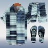 Suitmens Men's Hawaiian Bowling Print Shirt Three-Piece Set 049