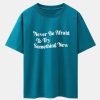 Slogan Print Drop Shoulder Oversize T-Shirt