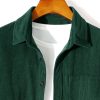 Long Sleeve Button Up Corduroy Shirt