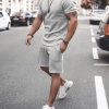 Men's Fashion Short Sleeve Suit 8 Colors