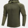 Slim Fit Raglan Sleeve Hooded Sweater