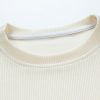 Long Sleeve Relax Fit Knit Ribbed T-Shirt