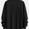 Astronaut Bear Print Relax Fit Sweatshirt