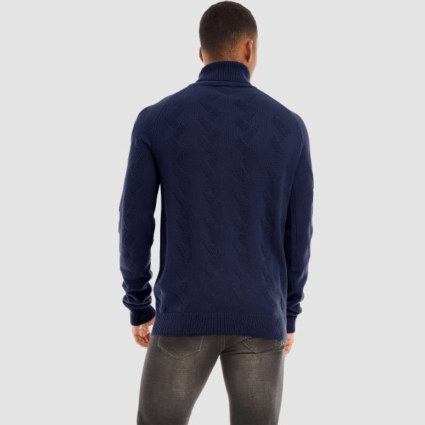 c25c37b7961d252ad2f9d9317fc824a09784af87b44c1a6eb7c9fc72bfee8e95.jpg Men's Turtleneck Sweater Heavyweight Long Sleeves Cotton Pullover Knitted Casual Sweatshirt