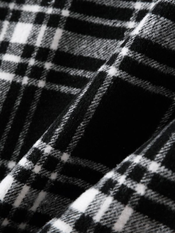Patchwork Flannel Plaid Overshirt