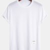 Muscle Fit Arc Hem Mesh T-Shirt
