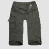 c6574b717ed0543226627142c4ad4ca1261b352e092b23fe518eb1bfcc0c4e7e.jpg Men Summer Casual 3/4 Long Cargo Shorts Twill Cotton Elastic Waist Multiple Pockets Comfortable Capris Trousers