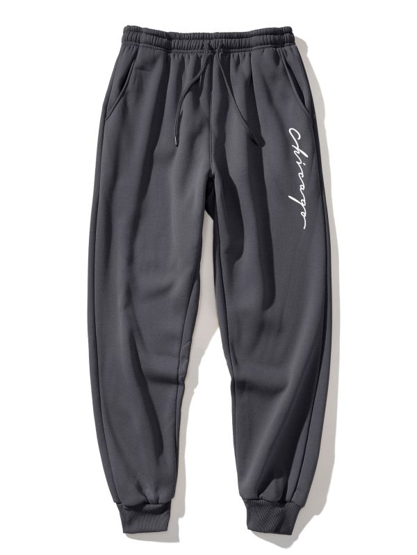 Chicago Print Raglan Hoodie & & Jogger Pants