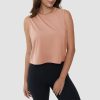 Crop Tops for Women Athletic Running Workout UPF 50+ Cropped Tank Tops