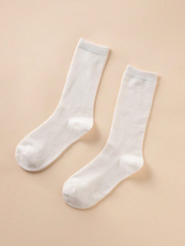 Solid Crew Socks