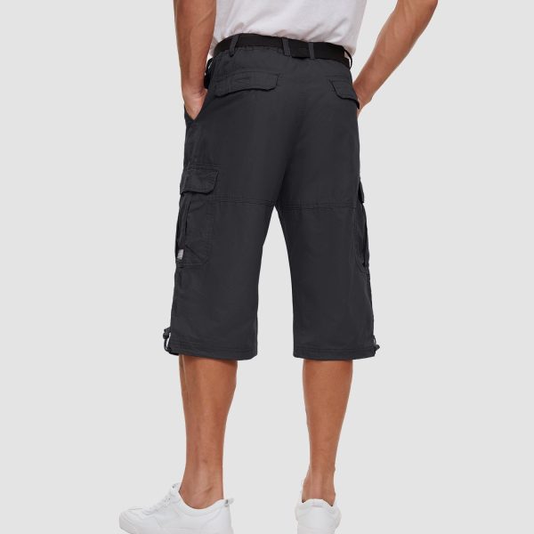 c9c7a3d21c542b330c712e878ff744bec6933f16d8f2d65e5b9cbc585a31e2ab.jpg Men 3/4 Cargo Shorts Cotton Lightweight Ripstop with Multi-Pockets