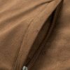 Suede Bomber Jacket With Quilted Liner