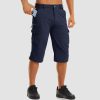 ca91696a705985d7dffb13b9edf61bd11582649b83164d071d26816f99db9ab1.jpg Men's Workout Gym Shorts with 7 Pockets Quick Dry 3/4 Capri for Hiking