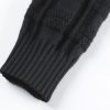Slim Fit Knitted Plaid Paneled Hooded Sweater