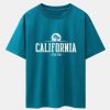 Vintage California Letter Print Heavy Weight Oversize T-Shirt