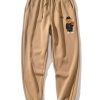 Basketball Bear Print Jogger Pants