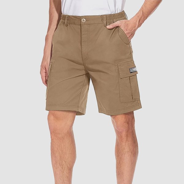 Men's Cotton Cargo shorts Summer Lightweight with Multi-Pockets Ripstop Cargo Work Shorts