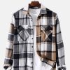 Contrast Panel Check Overshirt