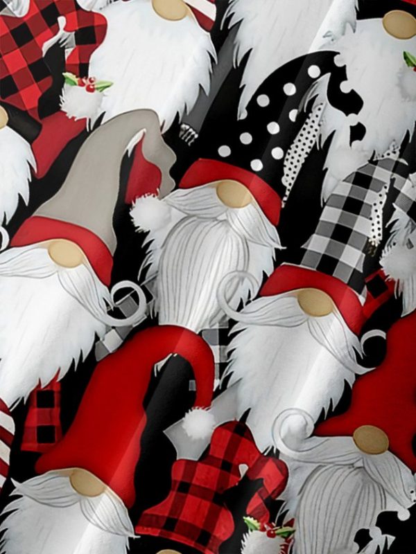 cc7b2592124717237681b10ca1dfde866763f71b96507bea8ce16a00d3c8e504.jpg Christmas Gnome Chest Pocket Short Sleeve Casual Shirt