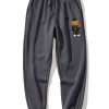 Basketball Bear Print Jogger Pants