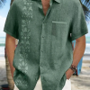 cd562e66a58ddf40a96e9423888c18a5af5b0019b8d947fa83a830de5df41830.png Tropical Floral Print Short Sleeve Casual Shirt
