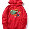 Graffiti Bear Print Hoodie