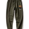 Basketball Bear Print Sweatshirt & Jogger Pants