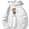 Astronaut Bear Print Hoodie