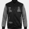 LA Print Baseball Jacket