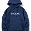 Paris Print Raglan Hoodie & Jogger Pants