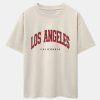 cf23a9fcdb515adffa8975c8ec6ecba0d56985984ff1f9fa0c467e50b91b82ce.jpg Los Angeles Print Drop Shoulder Oversize T-Shirt & Corduroy Shorts