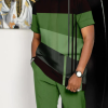 Men's Casual Colorblock Walking Suit-026
