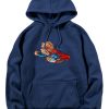 Superhero Bear Print Hoodie