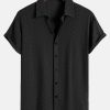 Jacquard Textured Button Up Shirt