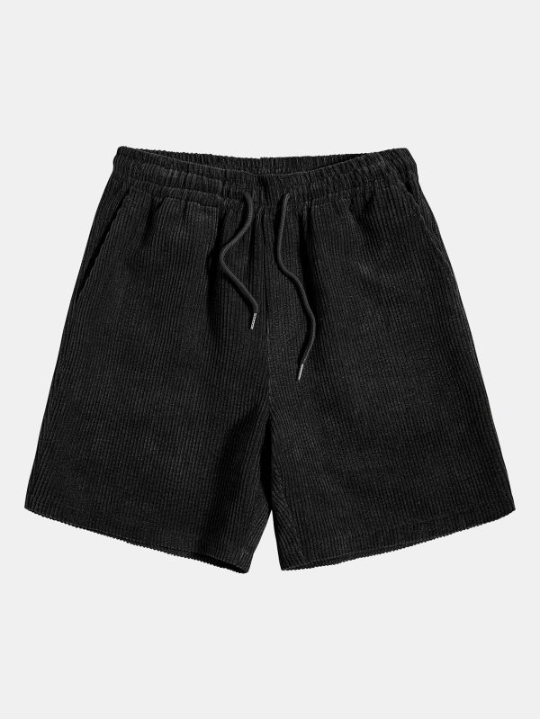 d139d2bcc10de8efdaa33420409273279f08f19fd658fa948c37e53939cccae6.jpg Los Angeles Print Drop Shoulder Oversize T-Shirt & Corduroy Shorts
