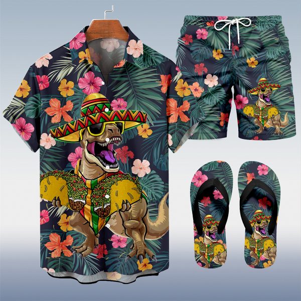 d175926185d5777db62f84a98d53d084a6424daeade2ba23509a0a19ffd93b50.jpg Suitmens Men's Tiki Party Hawaiian Vacation Print Three-Piece Set 029