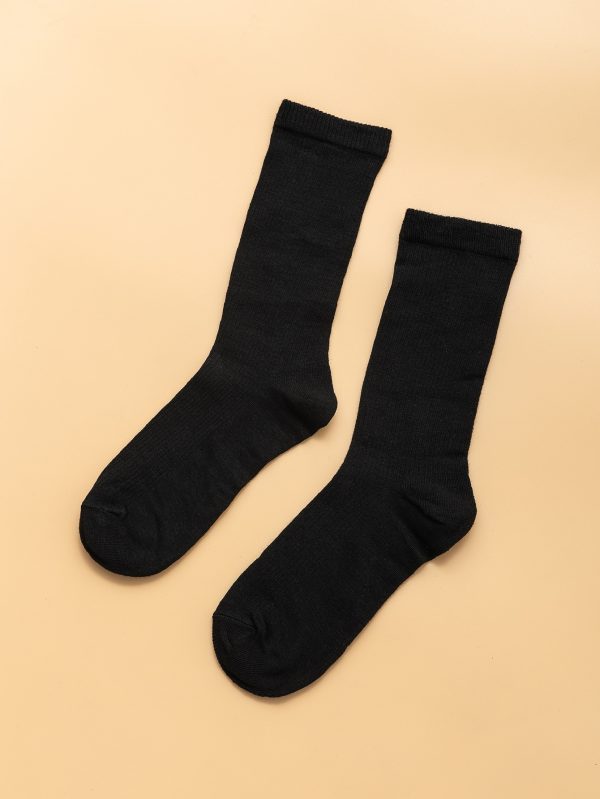 Solid Crew Socks