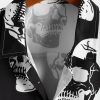 Two Tone Skull Print Shirt
