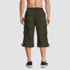 d3468bb6984f36f9534a7d654666f4374757024bd49f3d33a13a53943f89a993.jpg Men Summer Casual 3/4 Long Cargo Shorts Twill Cotton Elastic Waist Multiple Pockets Comfortable Capris Trousers