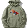 Superhero Bear Print Hoodie