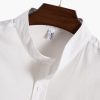 Linen Look Short Sleeve Basic Shirts & Straight Leg Linen Pants