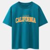 Los Angeles California Print Drop Shoulder Oversize T-Shirt