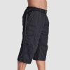 d4f6f4a5118acd67e1f1ba695ee935d0e524f66d42bbe8834ffab9c9986ec33e.jpg Men Summer Casual 3/4 Long Cargo Shorts Twill Cotton Elastic Waist Multiple Pockets Comfortable Capris Trousers