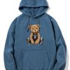 London Bear Print Hoodie